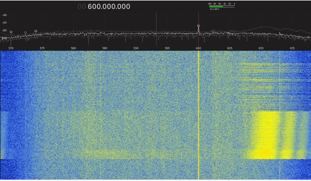 570-620 MHz spectrum emitted from EL50448